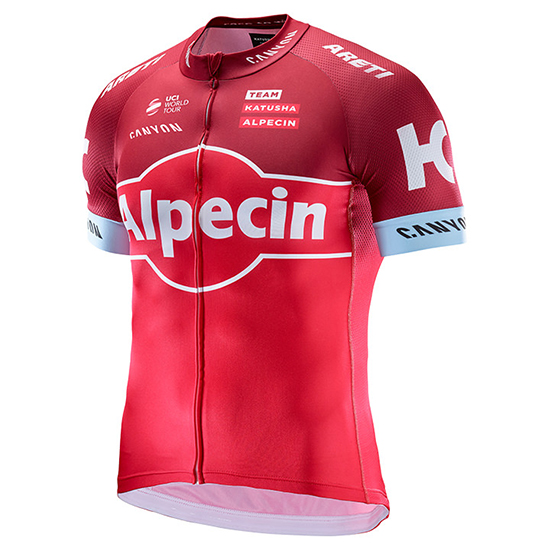 Maglia Katusha Alpecin Manica Corta 2017 rosso